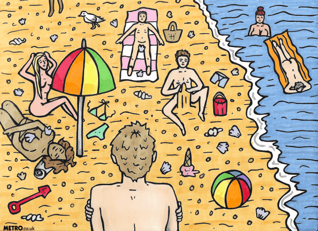 charlotte_cockell_nudistbeach_illustration